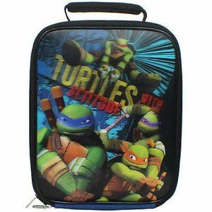 Nickelodeon Teenage Mutant Ninja Turtles 3D Lunch Box Bag Blue